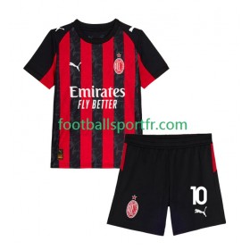 Tenue AC Milan Rafael Leao 10 Enfant Domicile 2025-2026 Maillot de Foot